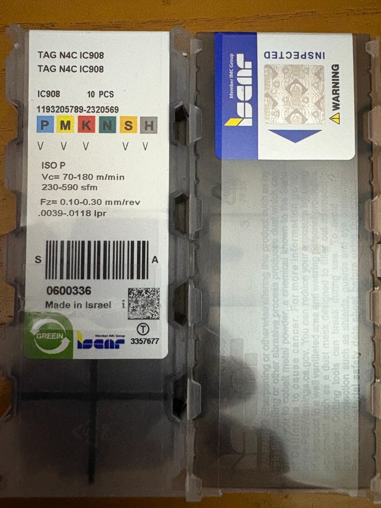 TAG N4C IC908/ISCAR  10 PCS