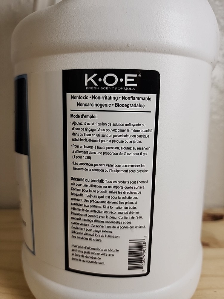 K.O.E. Fresh Scent Odor Eliminator Concentrate, 128oz.(3.79L)