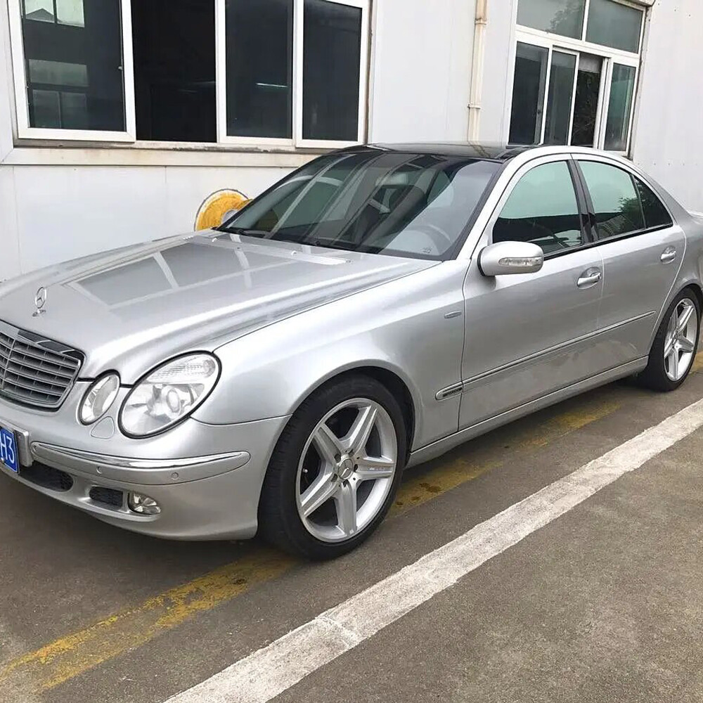Glossy Black Chrome Delete Window Trims For Mercedes Benz E-Class W211 2003-2008