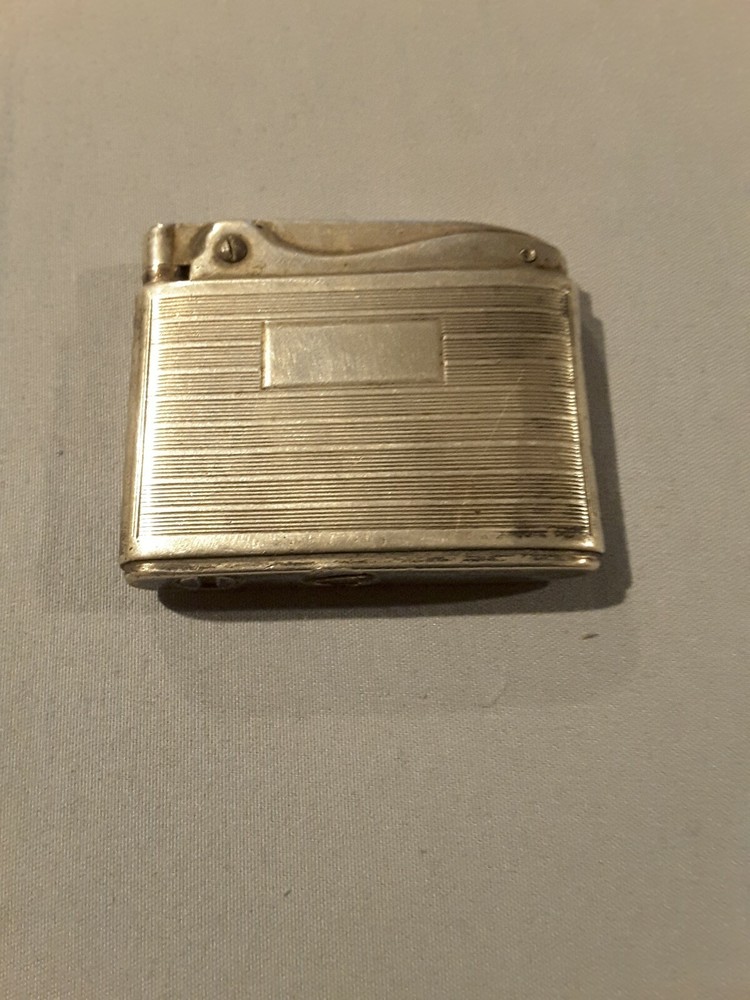 Vintage RONSON ADONIS NON Monogramed STERLING SILVER Cigarette Lighter