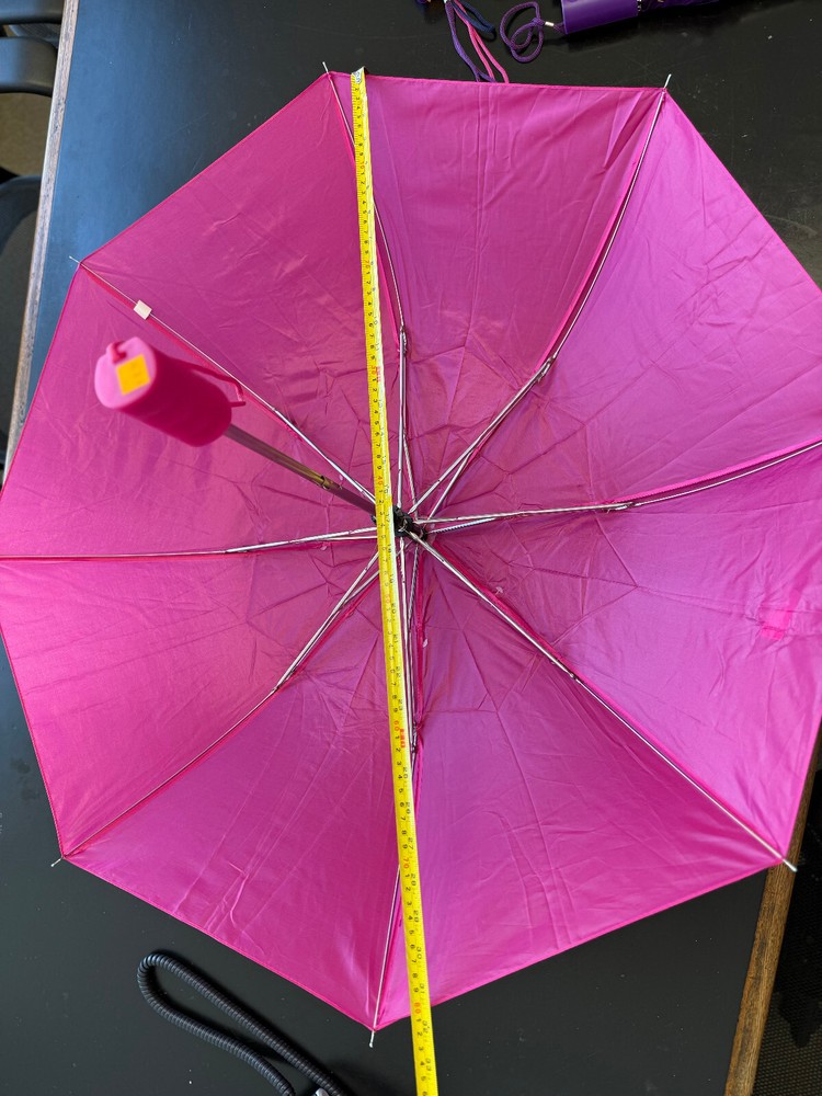 Weather Zone Automatic Oversize Purple Manual Push-Button Umbrella 38" Arc