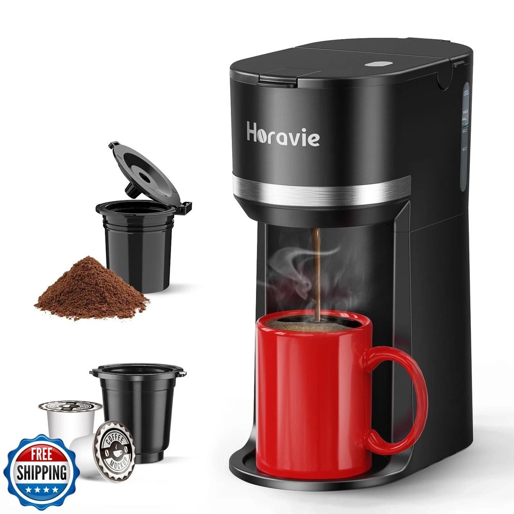 Horavie K1100 Mini Single Serve Coffee Maker for K Cup