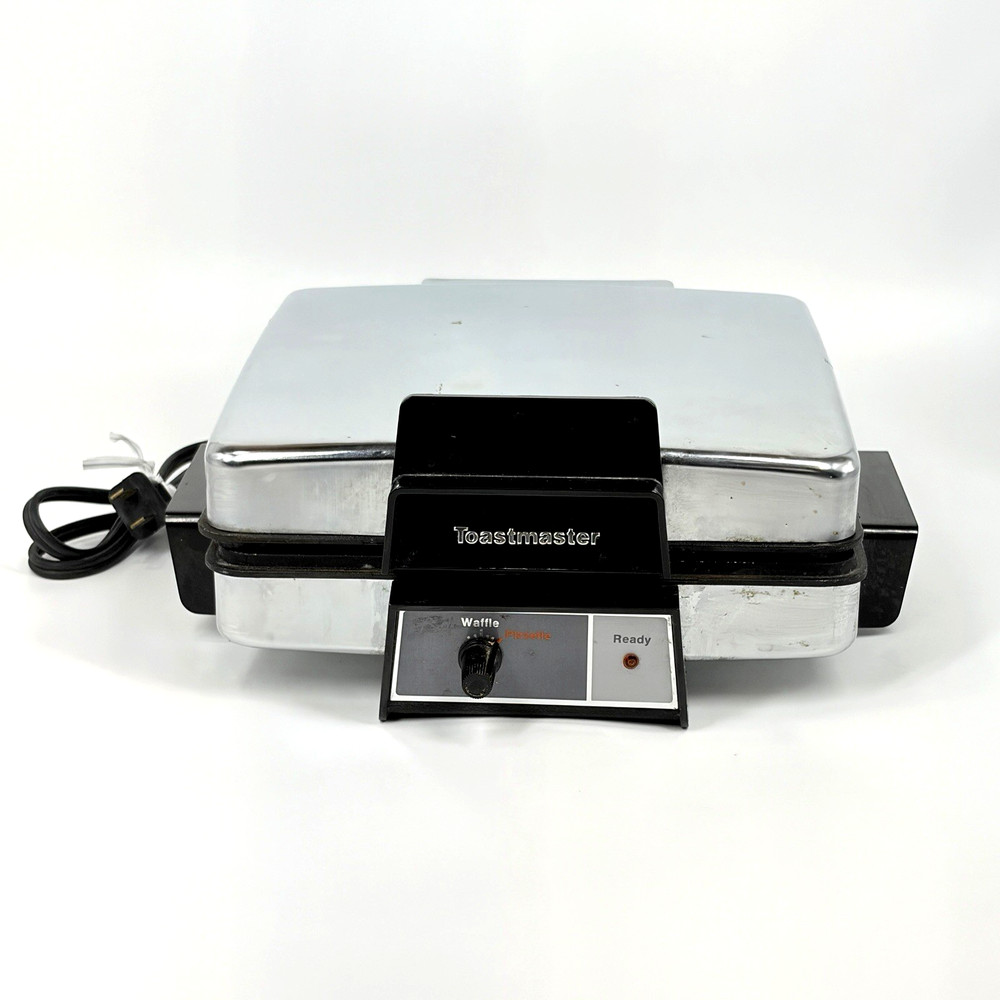Vintage Toastmaster 290 Pizzelle Cookie Waffle Maker Reversible Plates-READ