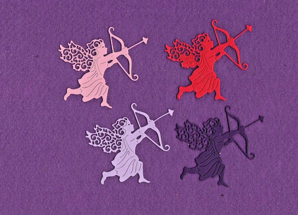 CUPID # 2 die cuts scrapbook cards