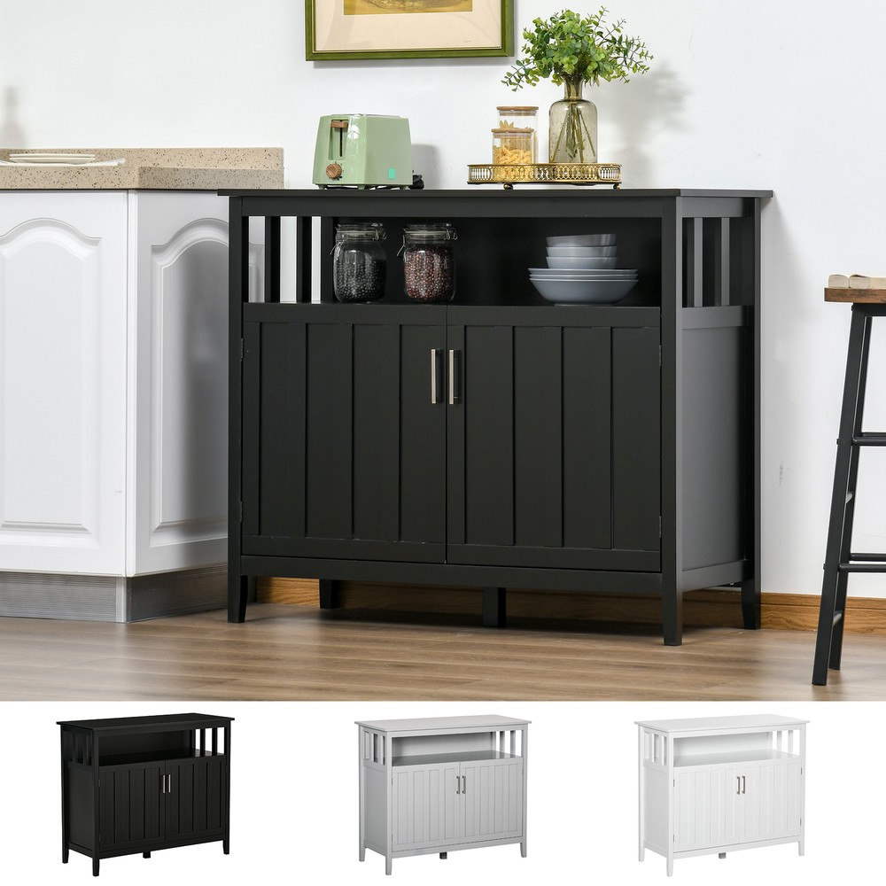 Sideboard Buffet Server Cupboard Storage Cabinet Adjustable Shelf