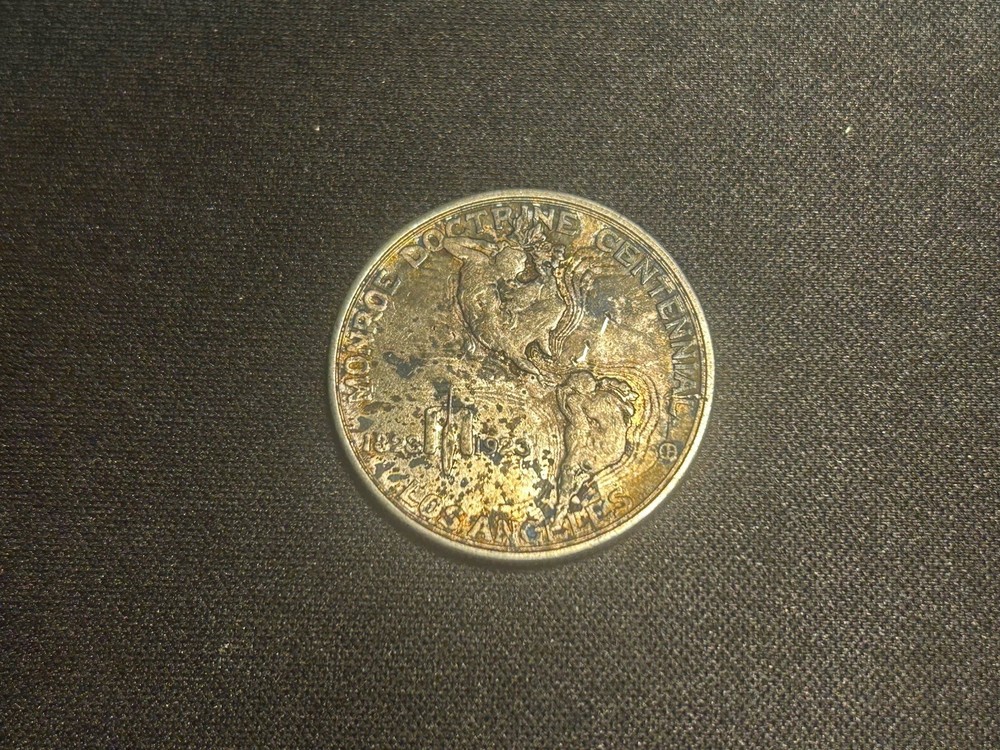 1923-S Monroe Commemorative Silver Half Dollar AU