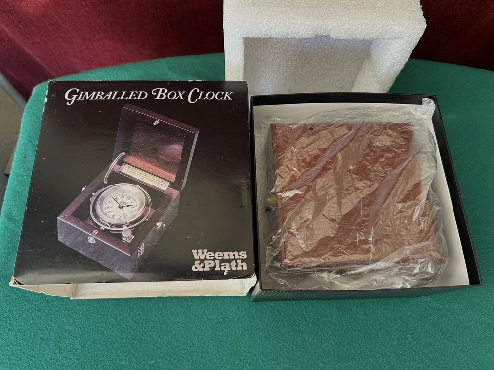 Weems & Plath Gimballed Box Clock Model 701100