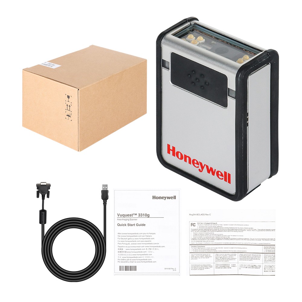 Honeywell 1D/2D Barcode Scanner Reader LED 3310G-4-INT USB Cable Fixed Handsfree