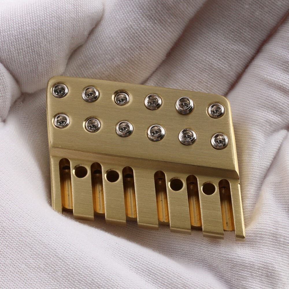 Fanned Frets 6 String Headless Guitar Bridge & String Lock Set