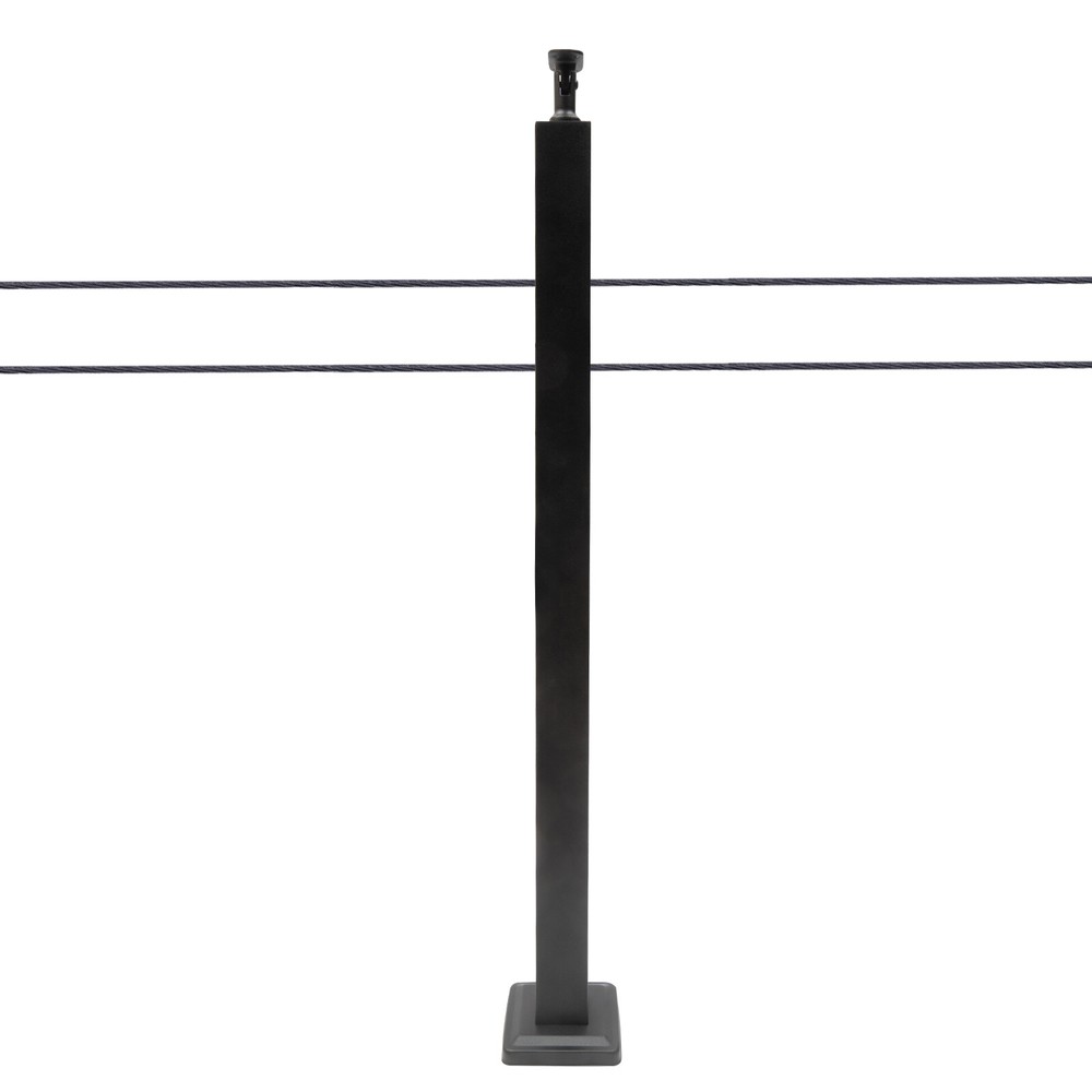 Cable Railing Post Railing Column 36"x2"x2" Level drilled Post Adjustable Top