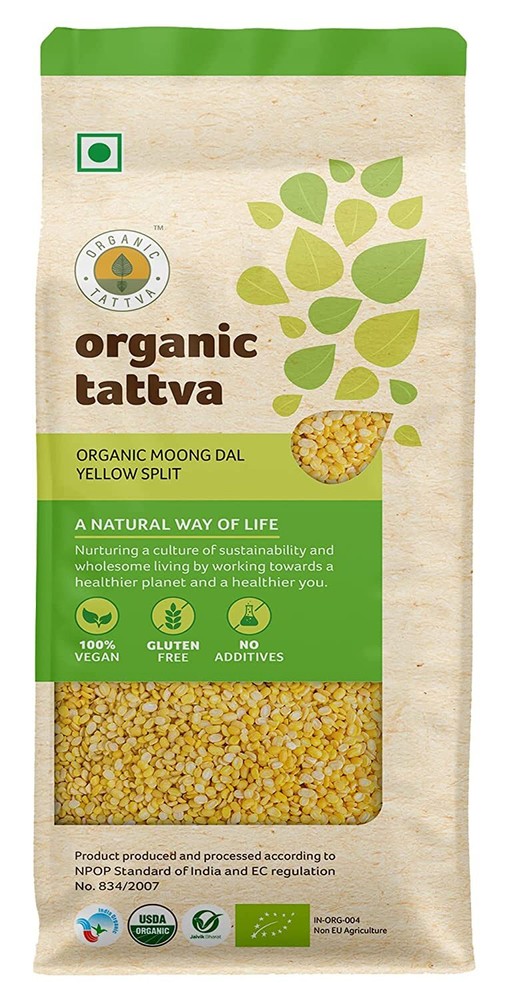 Organic Tattva Moong Dal Yellow Split, 500g