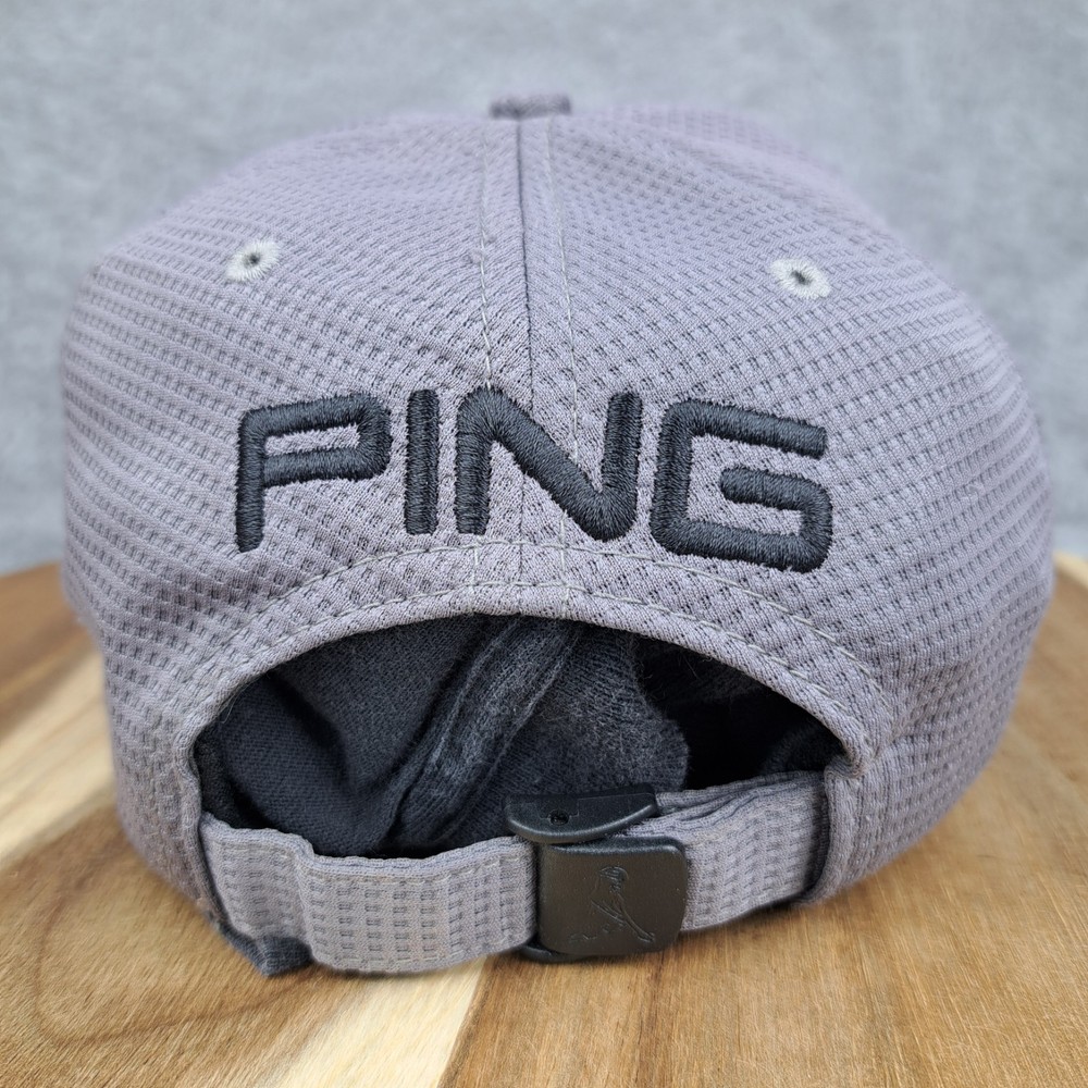 Ping Hat Cap Strap Back Gray G20 Golf Golfer Casual Adjustable Mens