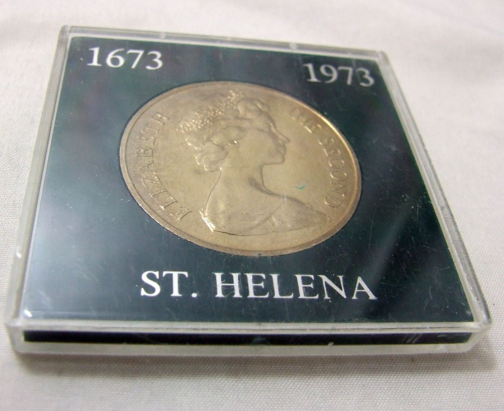 Saint Helena 1973 25p UNC Cased - Tercentenary