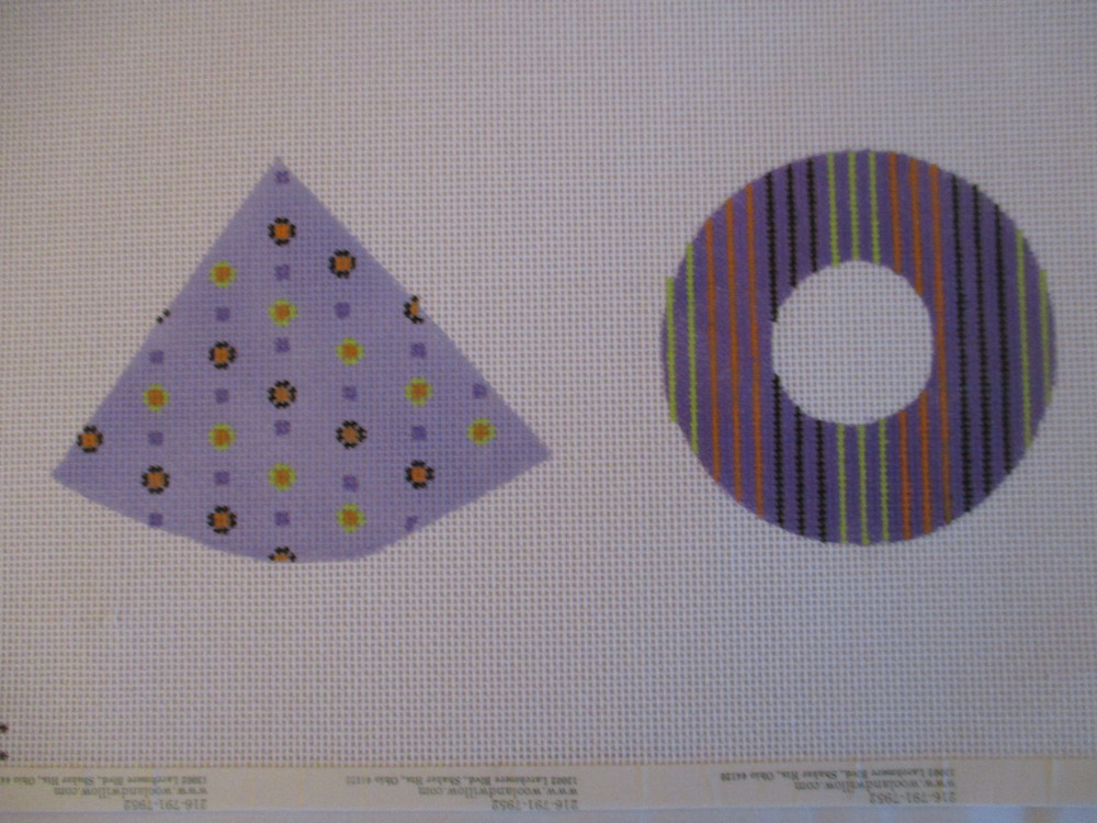 Handpainted Needlework Canvas - Witch's Hat (I think) - LSCC  H-1