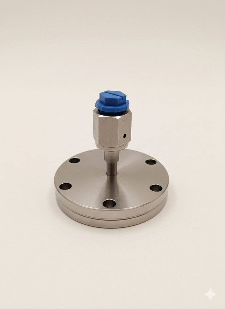 MDC Cryogenic Sensor Node 1/4" Female VCR to 2.75" CF 4.2K DN40CF UHV | CONFLAT