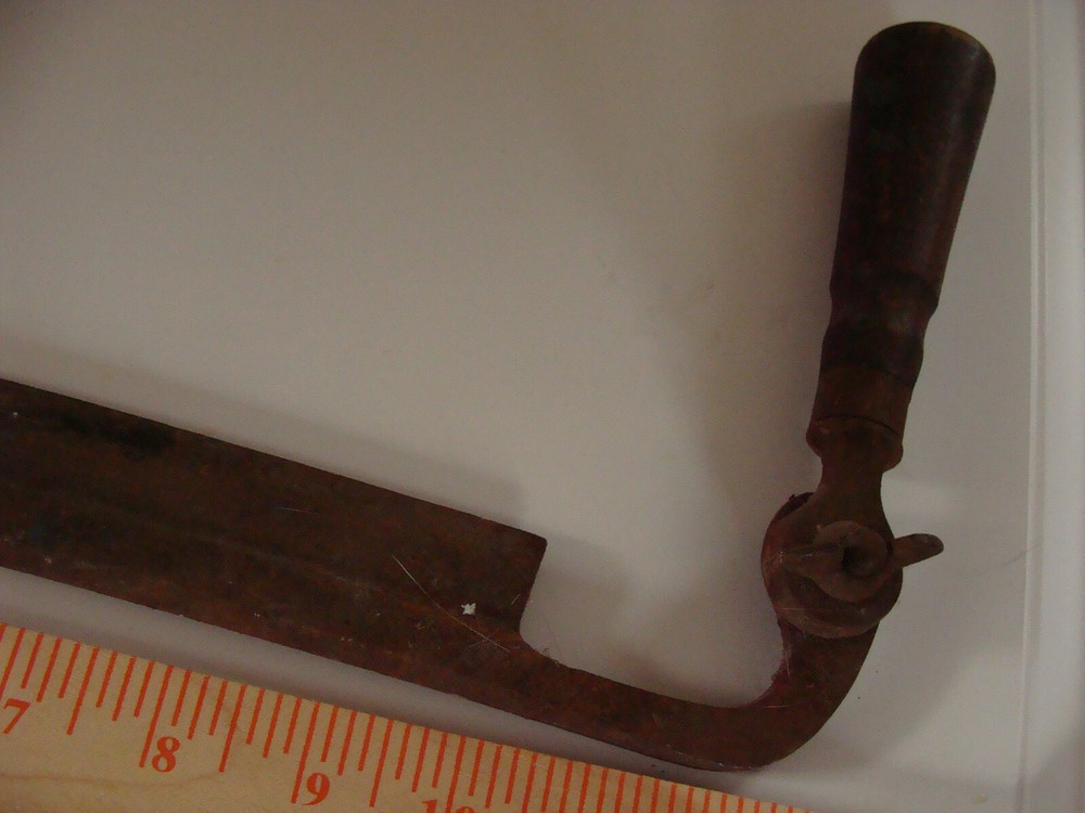 Antique Manual Tree Bark Stripper Blade Hand Tool Adjustable Wood Handles