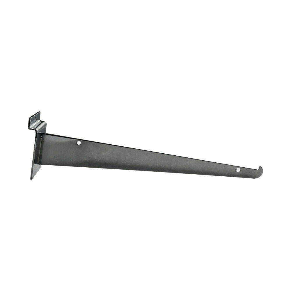 10" Slatwall Shelf Bracket Knife Shelf Display Shelf, Metal, Chrome