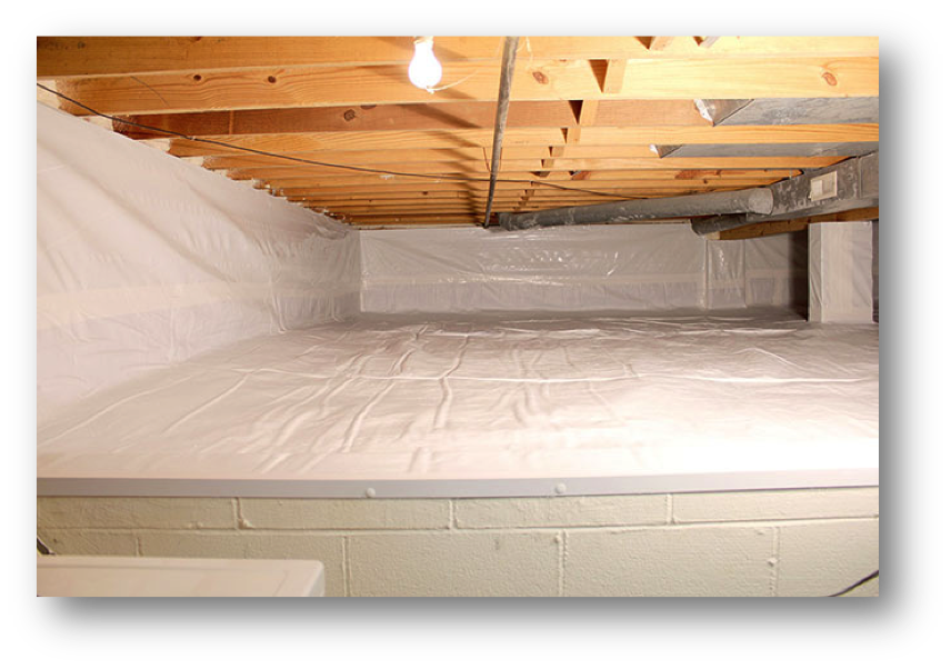 4000SF 4FT White Crawlspace ENCAPSULATION Underlayment Vapor Barrier INSULATION