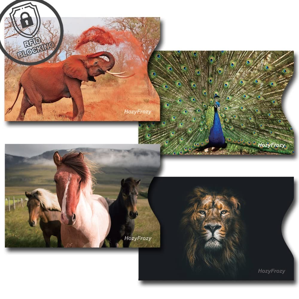HozyFrozy 8 RFID Blocking Sleeves, Credit Card Protector, Multicolor