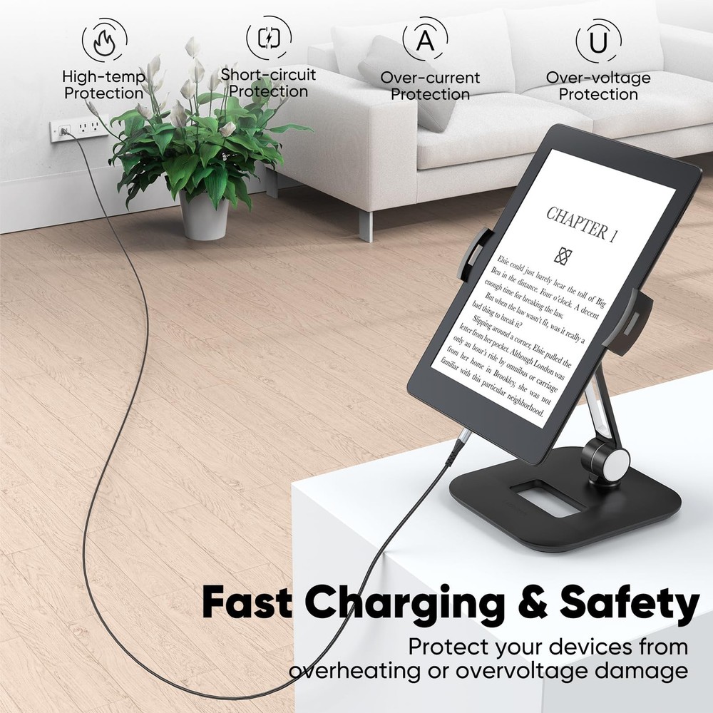 FEMORO Micro USB Cable 20 Ft, PS4 Controller Charging Cable, 20 Feet, Grey