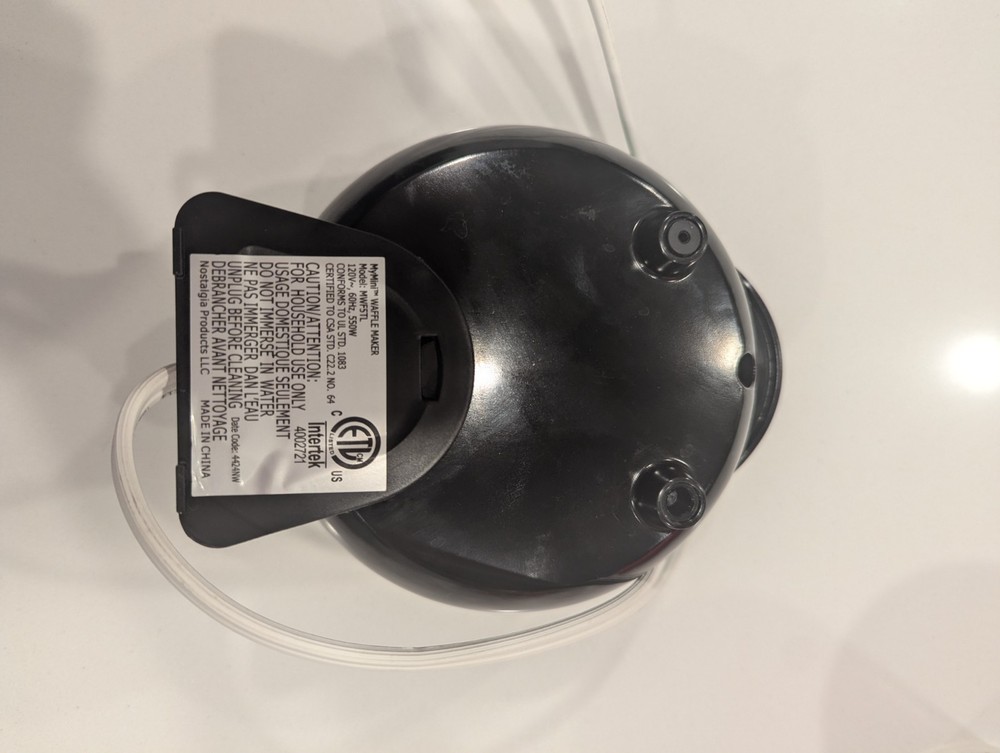 Blue MyMini Waffle Maker Machine for Individual Waffles