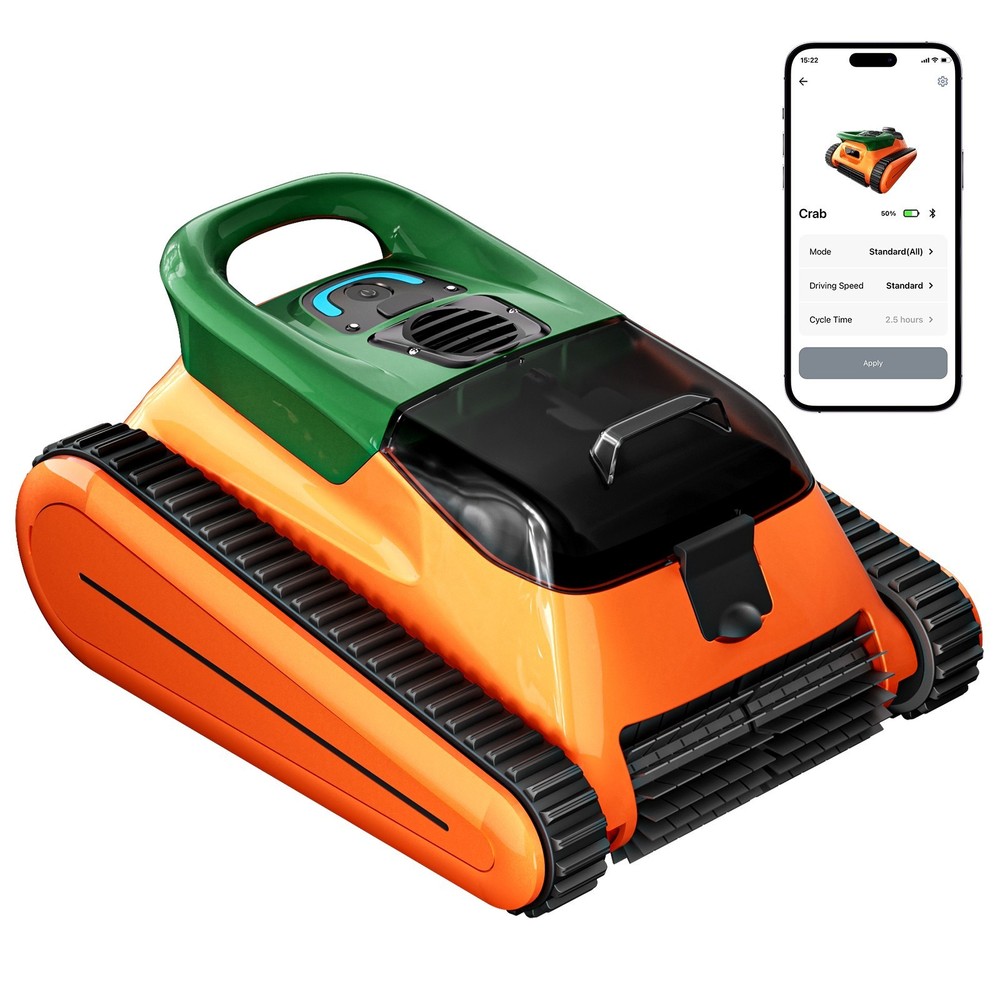 Seauto SAT30 Automatic Cordless Robotic Pool Cleaner 180W Wall Climb App Support