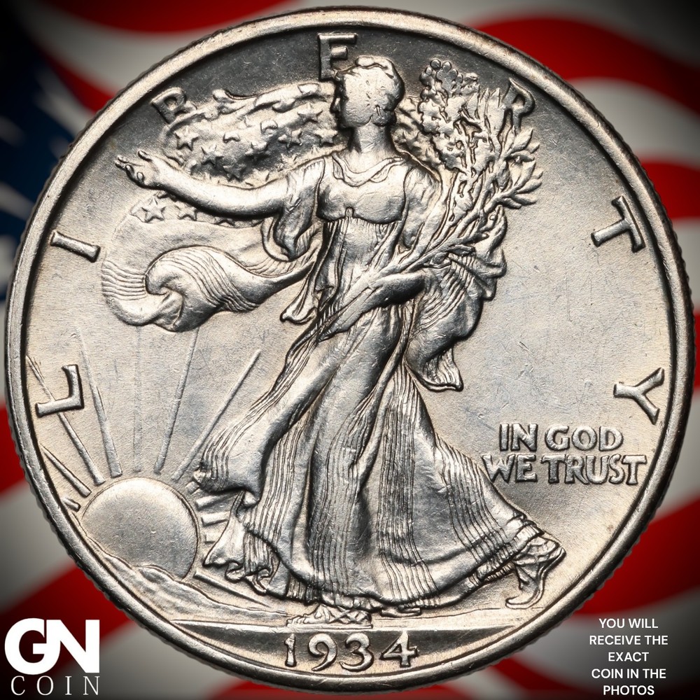 1934 D Walking Liberty Half Dollar A9825