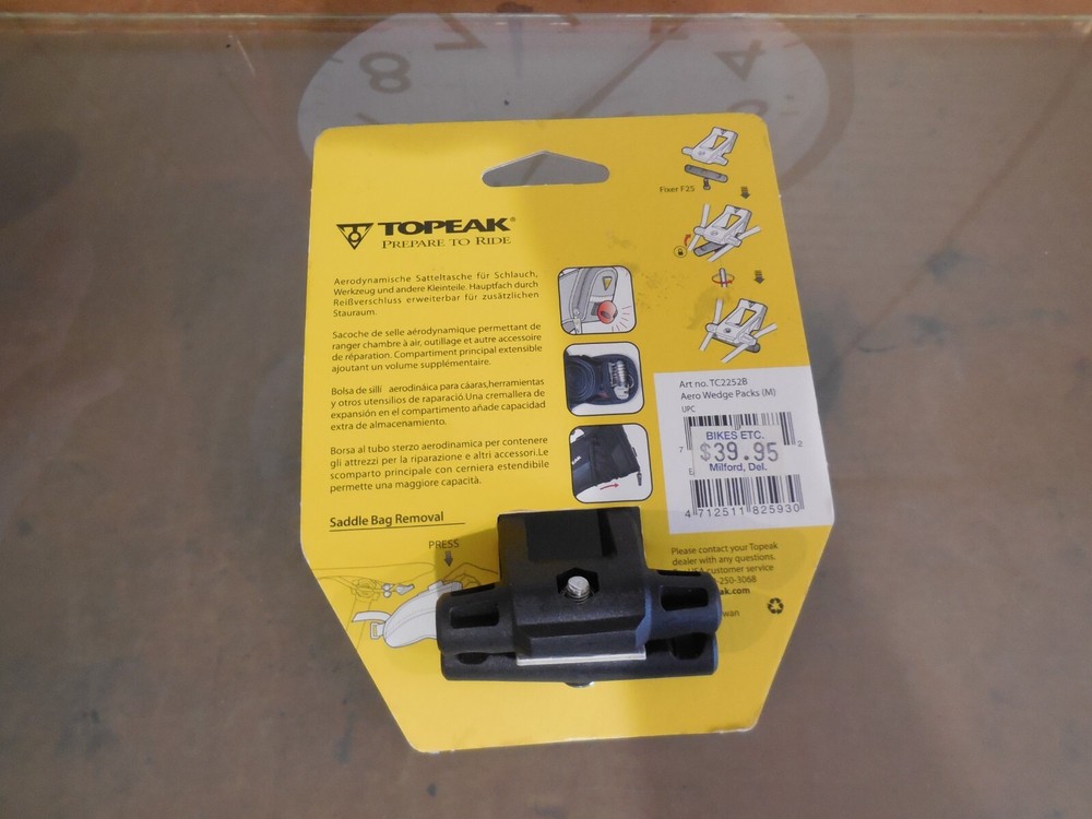 Topeak Seat Pack Aero Wedge Packs Large Polyester Material Medium