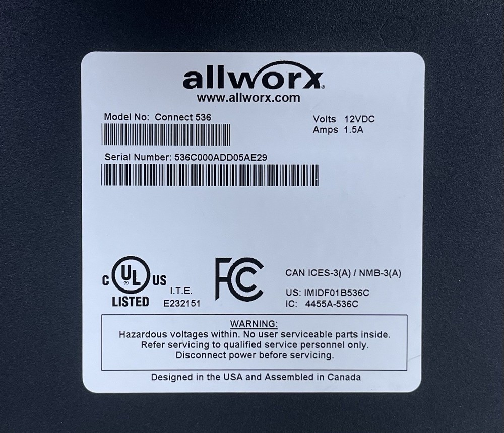 Allworx Connect 536 VoIP Server