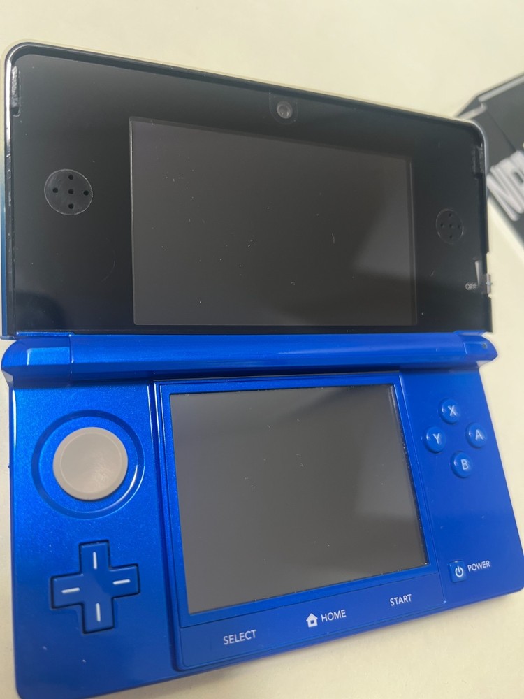 Nintendo 3DS Cobalt Blue Console Complete In Box Tested Working Excellent