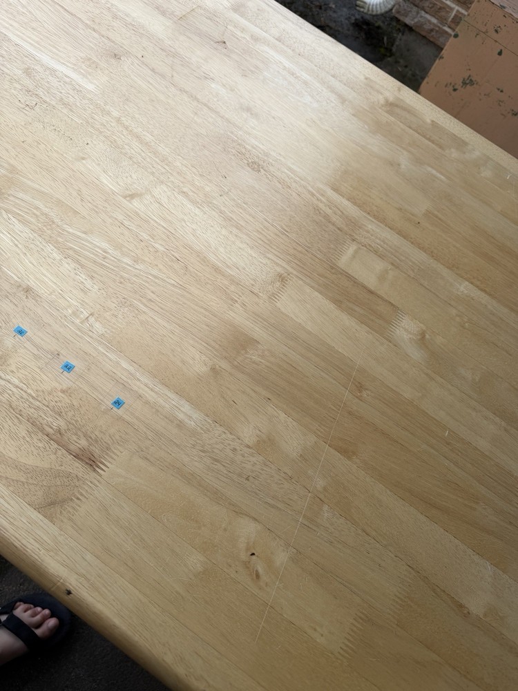 Solid Wood Kitchen Or Crafting Table With Four Matching Chairs