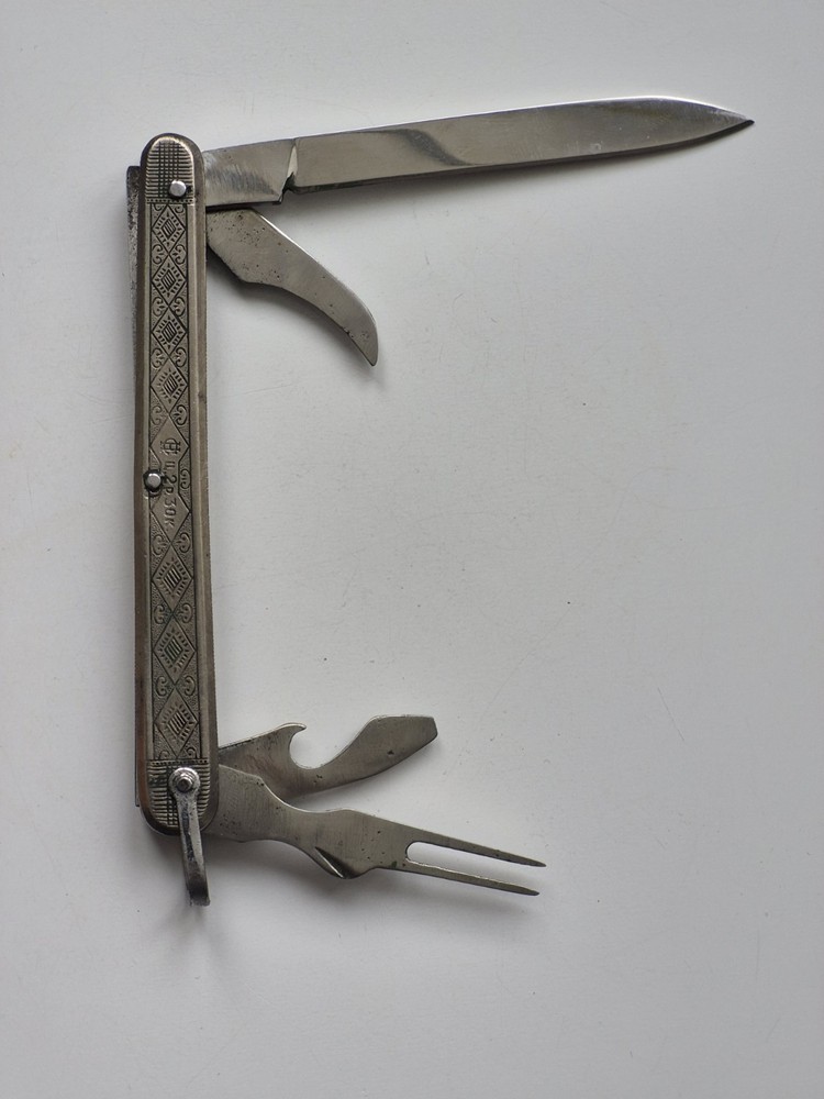 Soviet Cold War Titanium Folding Utility Knife - URSS