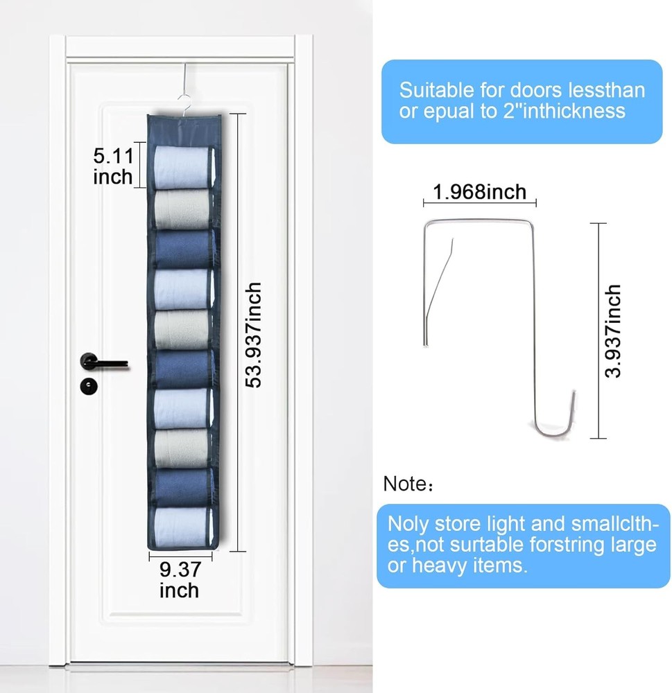Hanging Legging Organizer, Storage 1pack-Grey