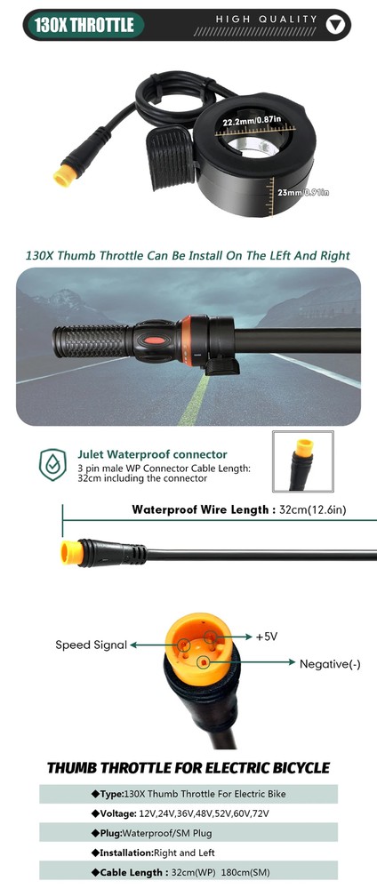 36V 48V 15A Controller Waterproof Conversion Kit with Display Throttle PAS 1T4