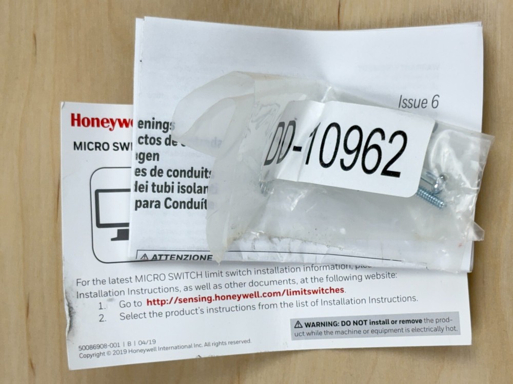 Honeywell BZE6-2RQ Micro Switch, Limit