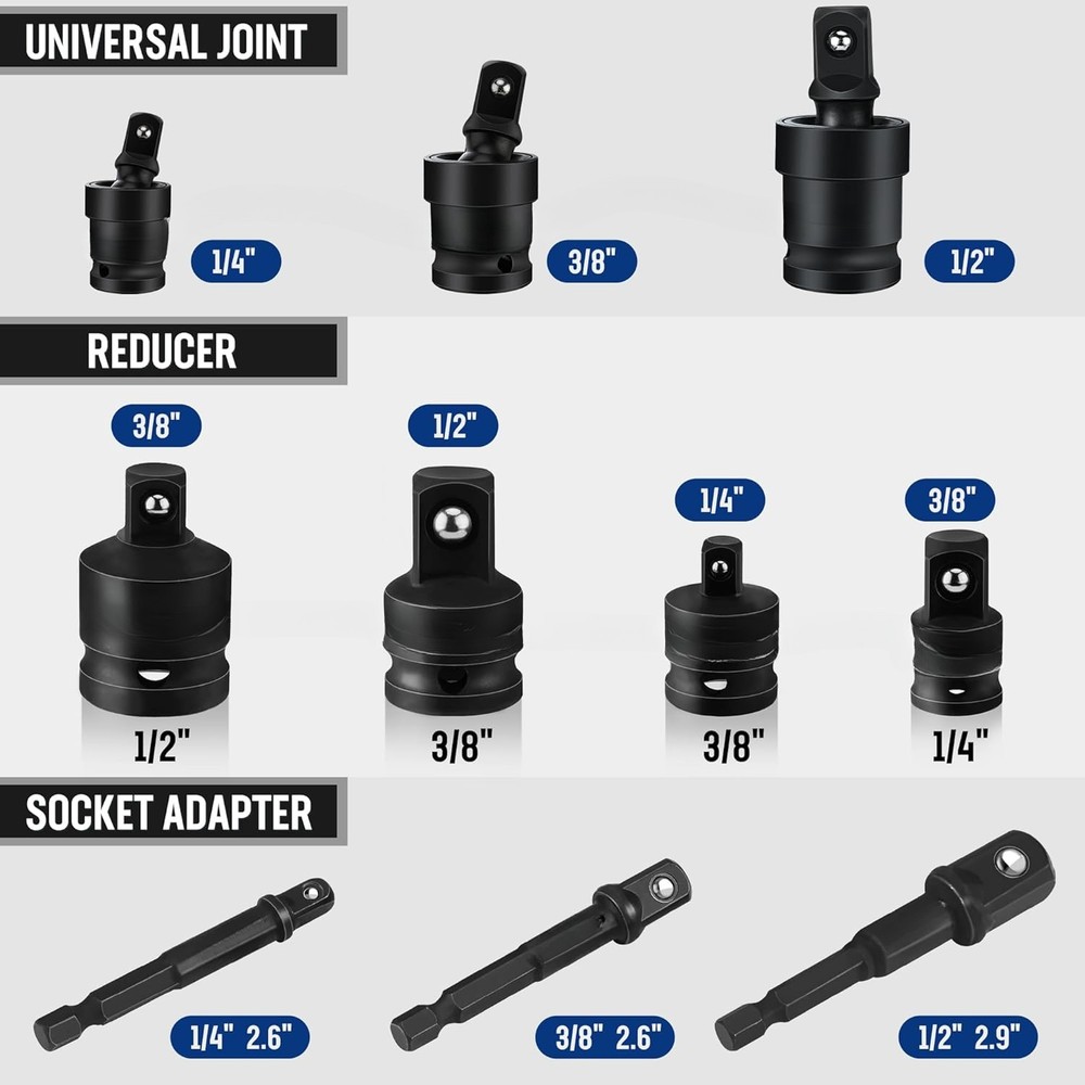 Impact Sleeve Adapter Set Includes Adapter and Reducer Set