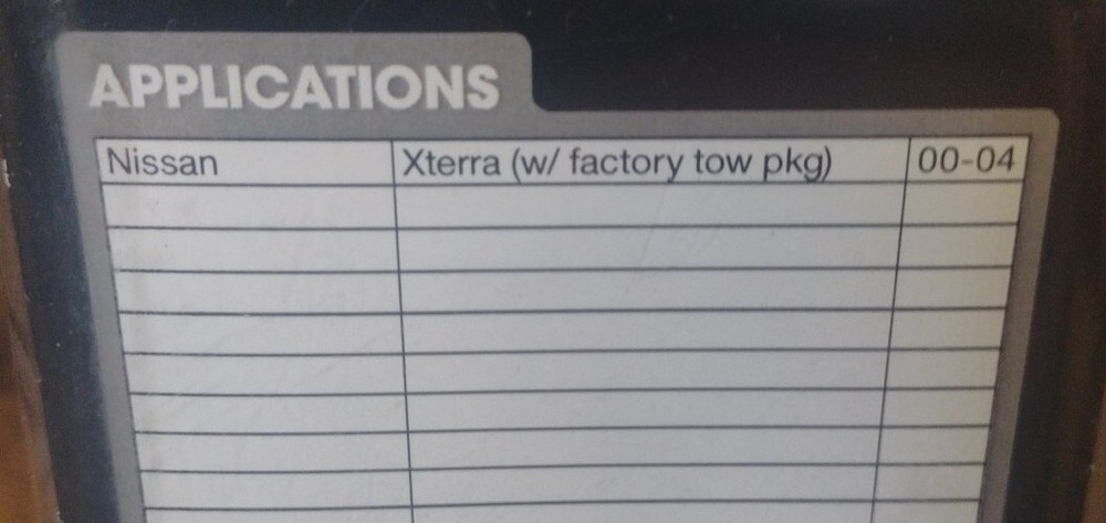 CURT 55244 Custom 4-Flat for Select Nissan Xterra, OEM Tow Package Required