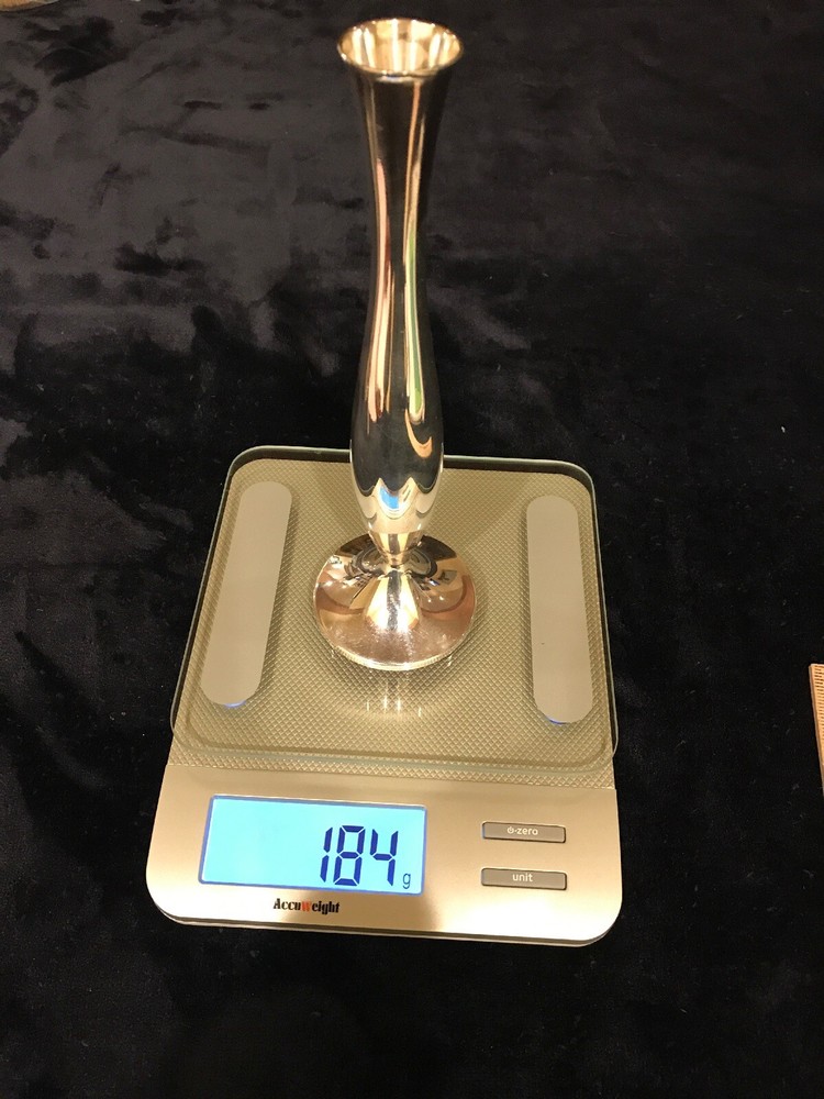 835 Silver Vase By Wilkens (Weighted)
