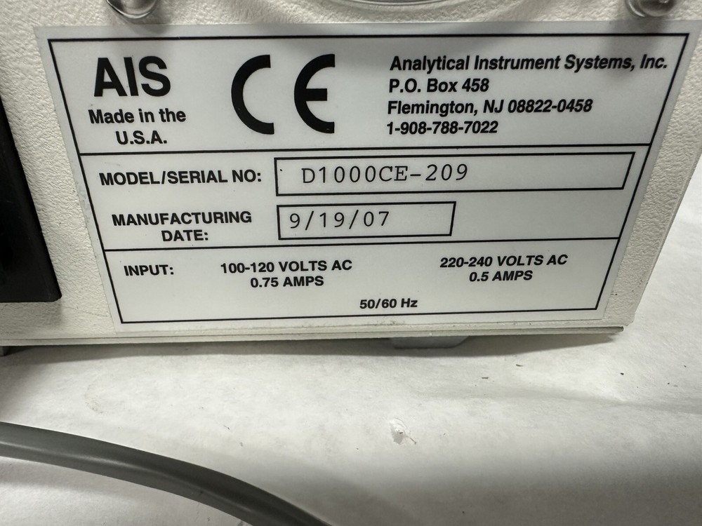 Analytical Instrument Systems , UV Light Source AIS DT1000 CE