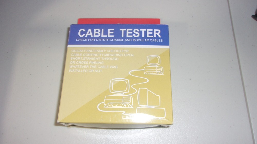 ETHERNET CABLE TESTER FOR VARIOUS CAT WIRE