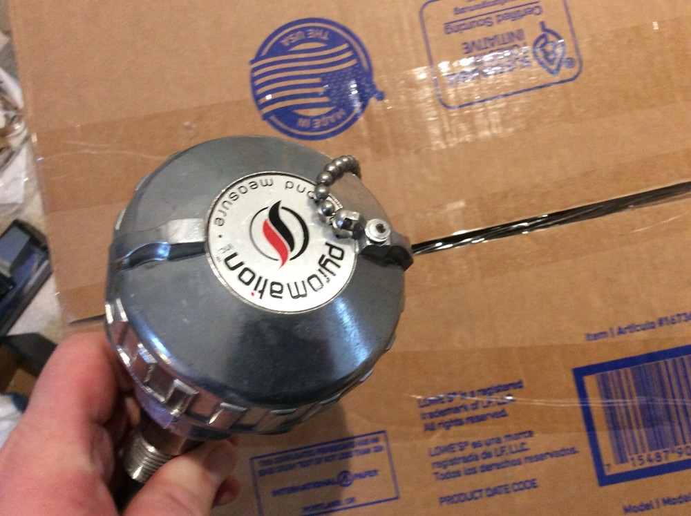 Pyromation Thermocouple with Connection Head Used