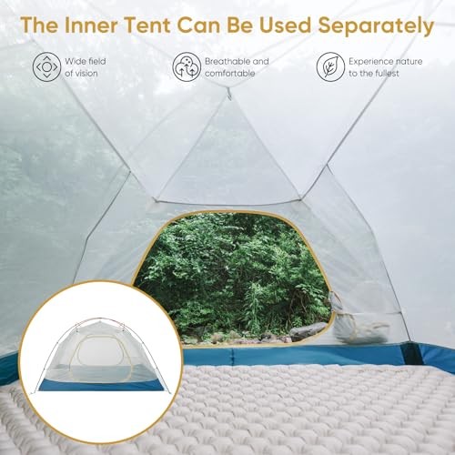 Camping Tent, 2/3 Person Double Layer, Instant Easy Setup, Waterproof