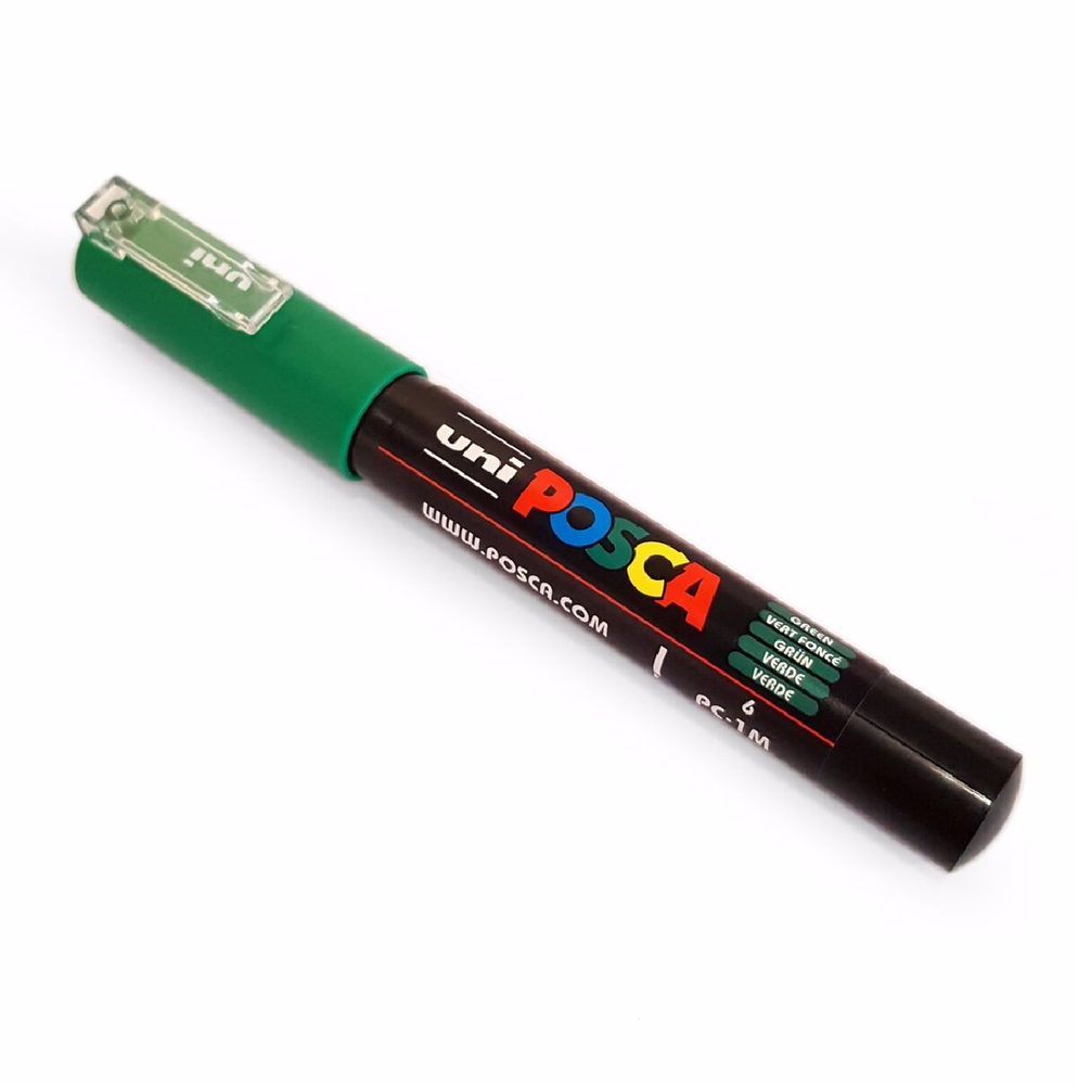 Green Queen Bee Marker Uni Posca PC1M.6 Water-Based Non-Toxic