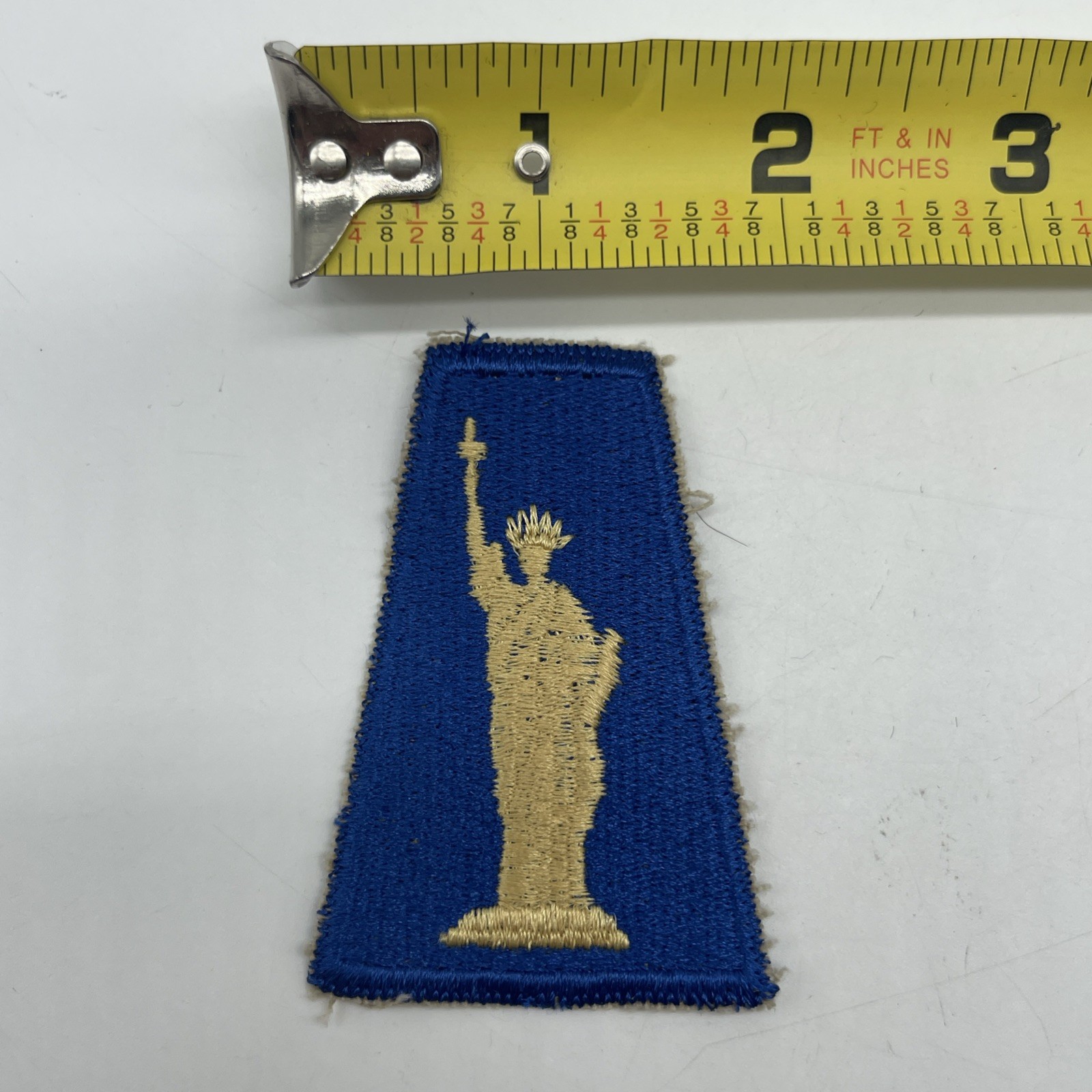 U.S. Military 77th Infantry Division Patch Insignia Lady Liberty Cut Edge