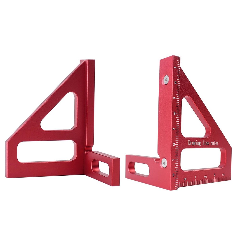 Versatile Multi-Angle Measuring Ruler - Essential Tool for DIY and Engineering