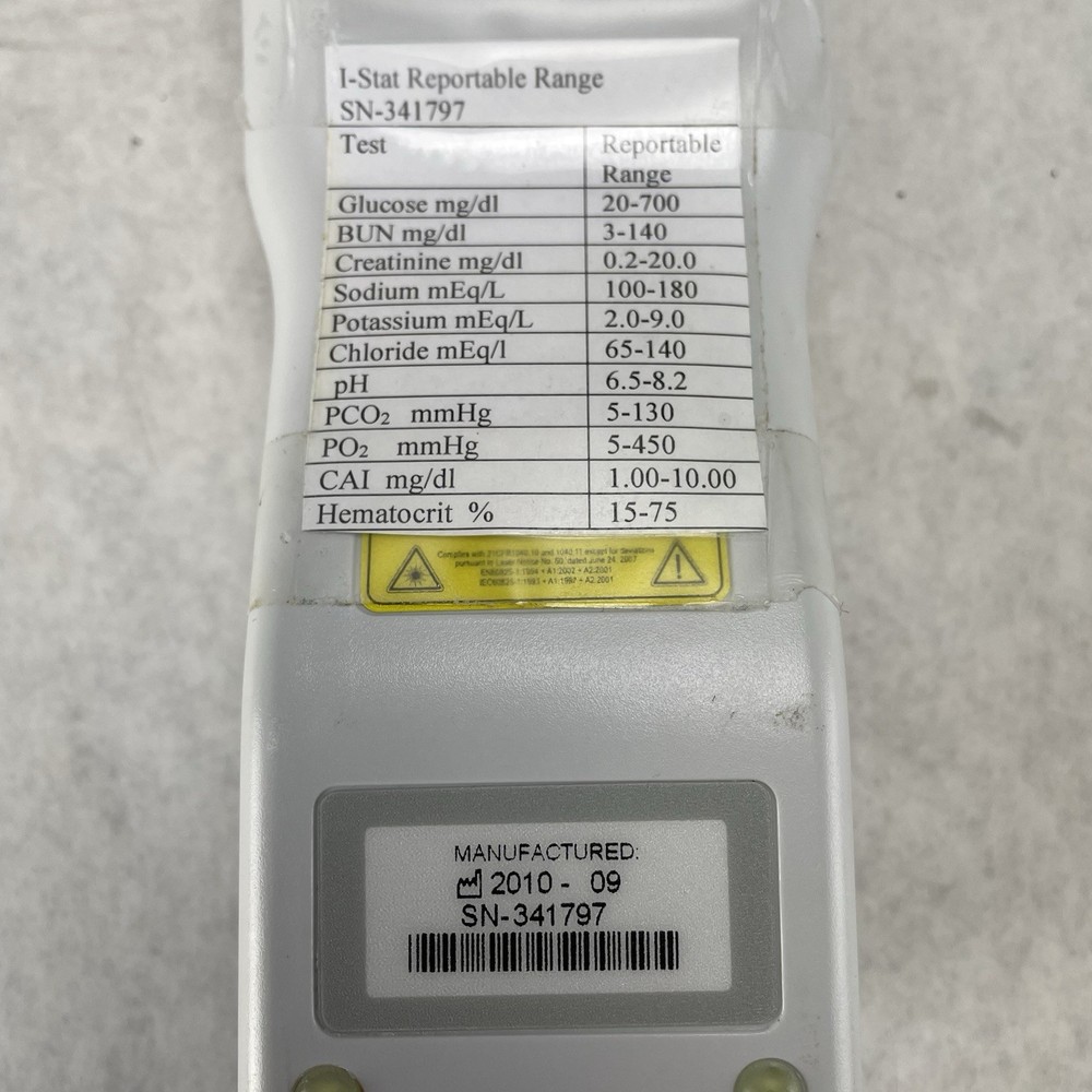 Abbott i-STAT 1 Wireless Clinical Blood Analyzer Untested