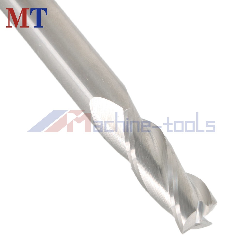 3 Pack 3/8" 3 Flute End Mill Regular 2-1/2" Overall Length Carbide