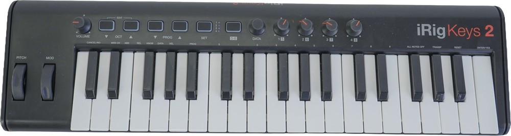 IK Multimedia iRig Keys 2 37-Mini Key Controller for iPhone, iPad and Mac/PC