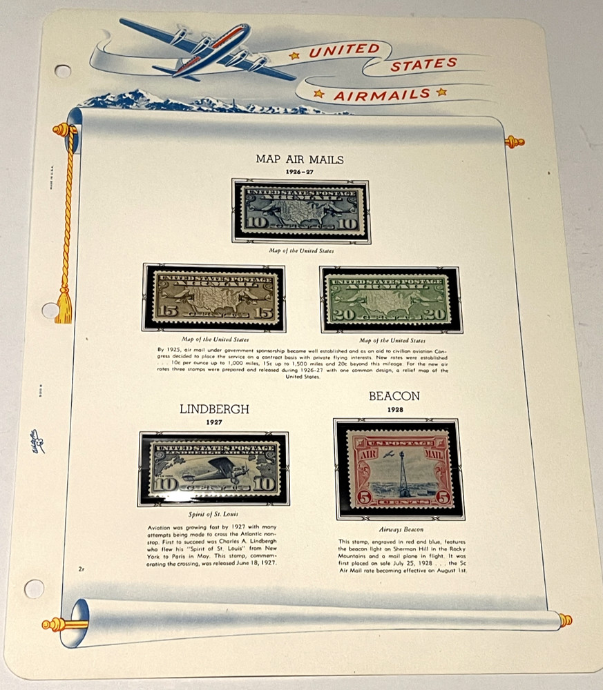 STAMP 1920s AIR MAIL 10c 15c 20c 10c 5c
