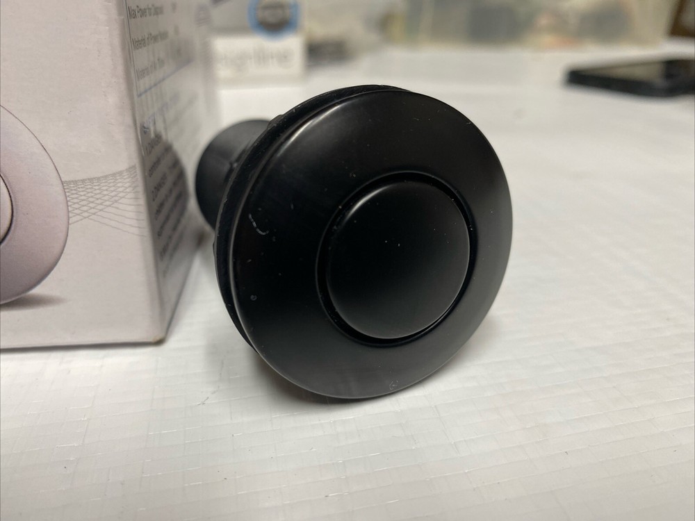 CLEESINK Garbage Disposal Air Switch Kit, Long Plastic Black Button